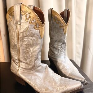 Silver and Gold Western Boots